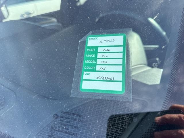 used 2022 Ram 1500 car, priced at $29,996