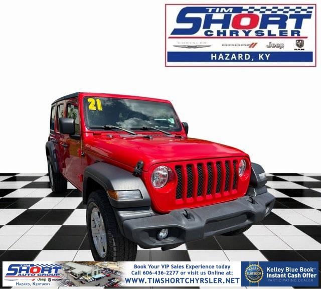 used 2021 Jeep Wrangler Unlimited car, priced at $23,996