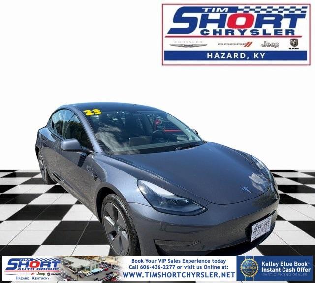 used 2023 Tesla Model 3 car, priced at $27,500