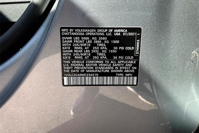 used 2021 Volkswagen Atlas Cross Sport car, priced at $24,995