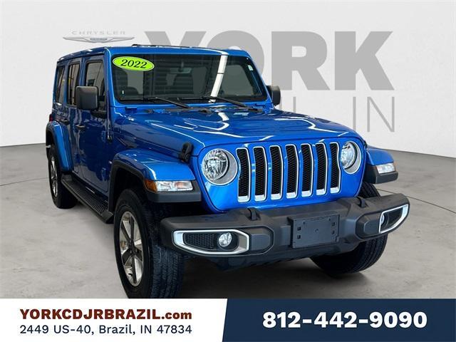 used 2022 Jeep Wrangler Unlimited car, priced at $38,673