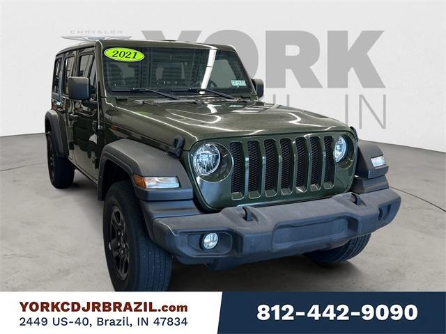 used 2021 Jeep Wrangler Unlimited car, priced at $29,667