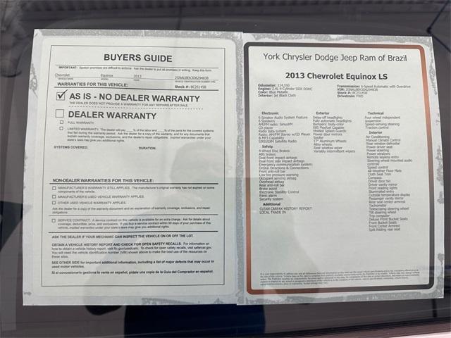 used 2013 Chevrolet Equinox car, priced at $8,299