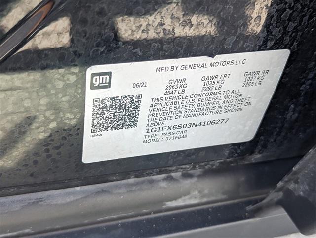 used 2022 Chevrolet Bolt EV car, priced at $17,523