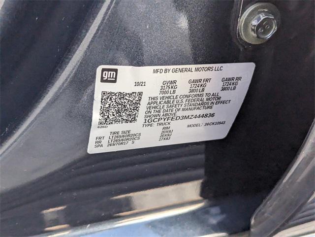 used 2021 Chevrolet Silverado 1500 car, priced at $34,113