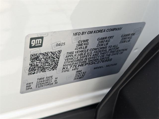 new 2025 Chevrolet Trax car, priced at $23,517