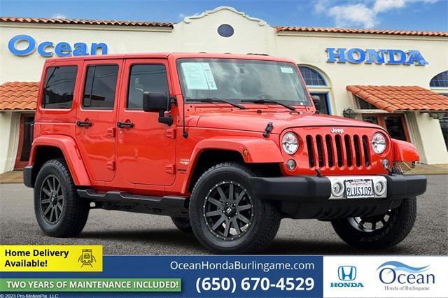 used 2015 Jeep Wrangler Unlimited car, priced at $20,500