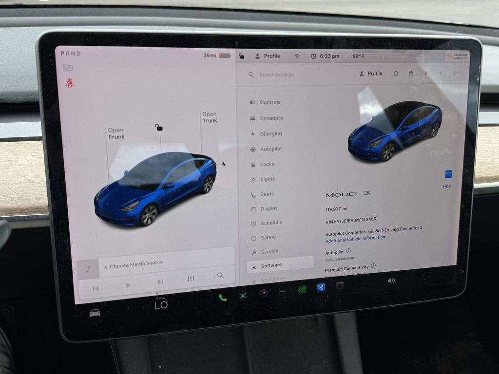 used 2022 Tesla Model 3 car, priced at $22,000