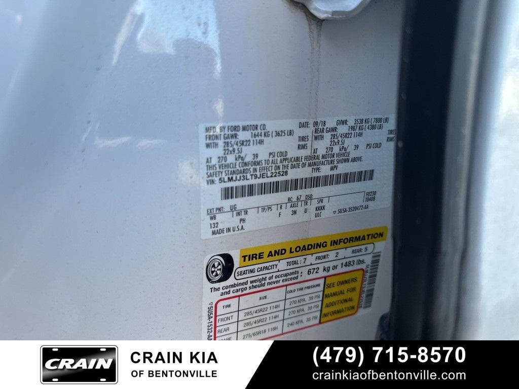 used 2018 Lincoln Navigator L car, priced at $31,000