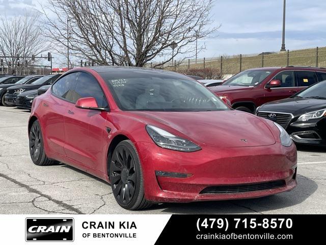 used 2021 Tesla Model 3 car, priced at $29,700