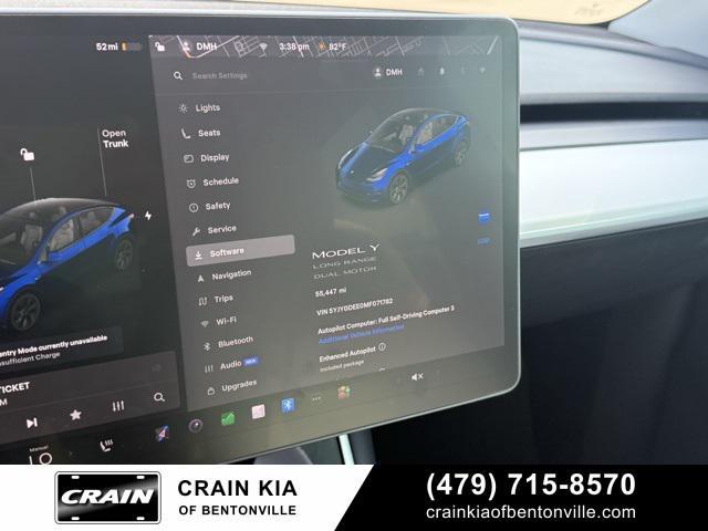 used 2021 Tesla Model Y car, priced at $27,900