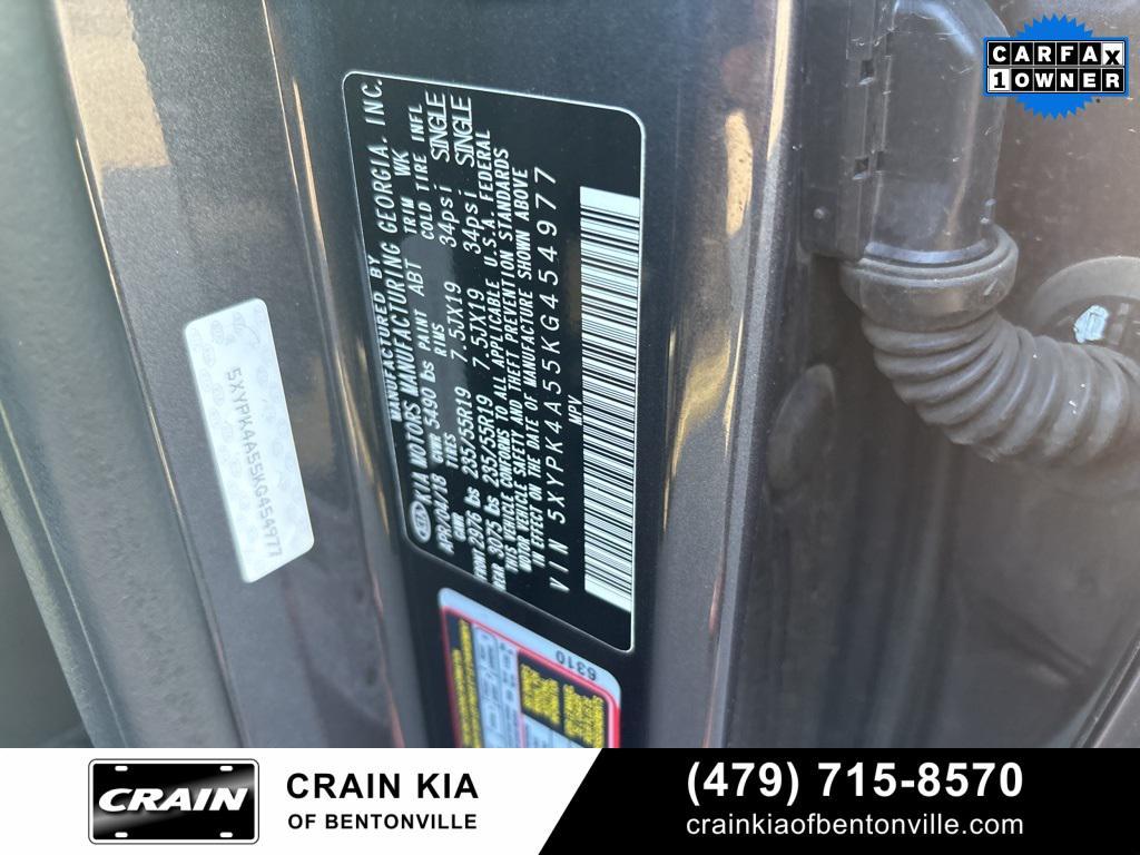 used 2019 Kia Sorento car, priced at $15,700