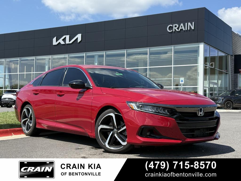 used 2021 Honda Accord car, priced at $27,200