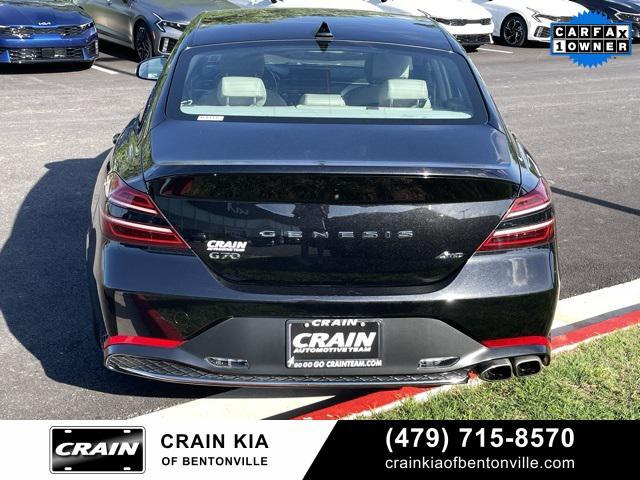 used 2023 Genesis G70 car, priced at $26,900