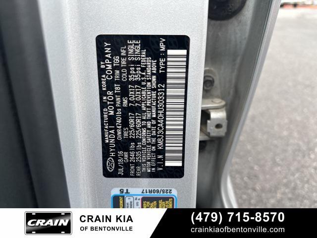 used 2017 Hyundai Tucson car, priced at $13,500