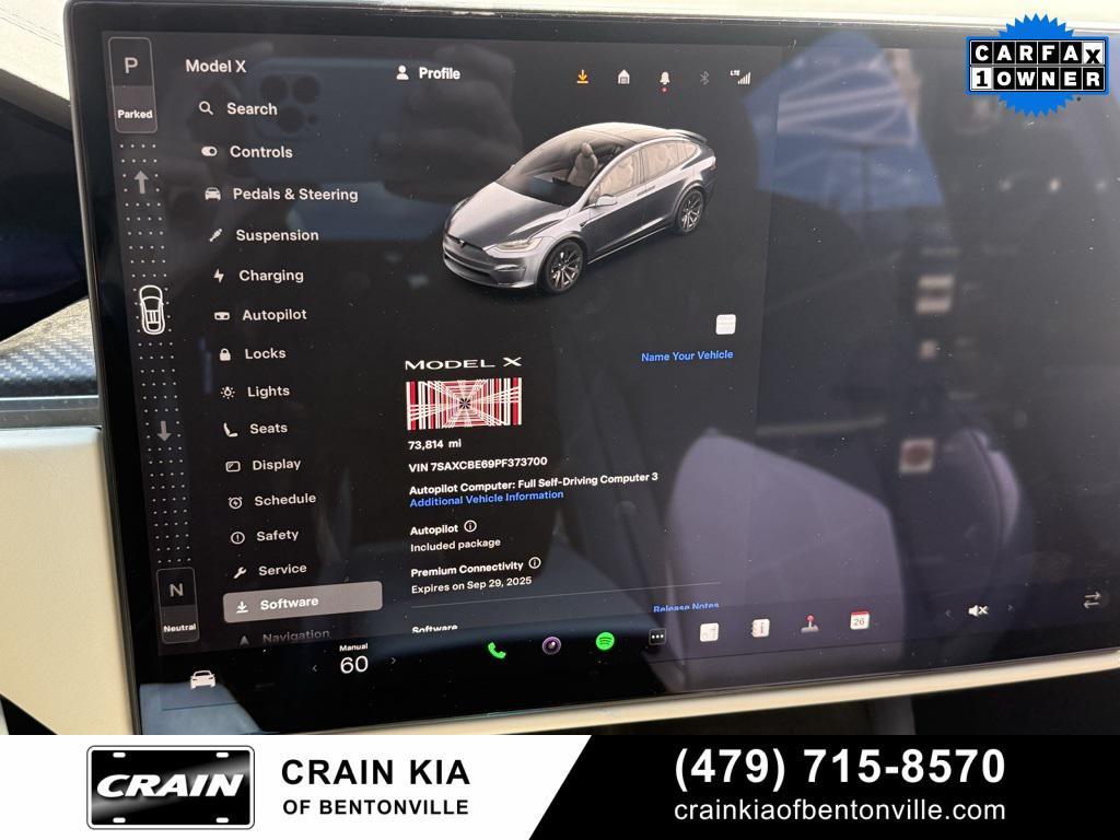 used 2023 Tesla Model X car, priced at $59,300