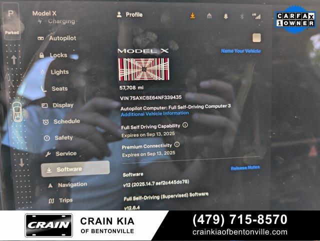 used 2022 Tesla Model X car, priced at $57,990