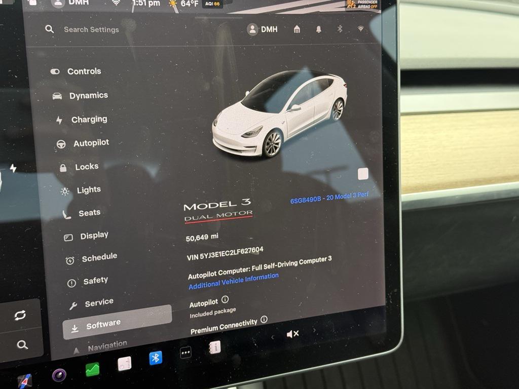 used 2020 Tesla Model 3 car, priced at $26,800
