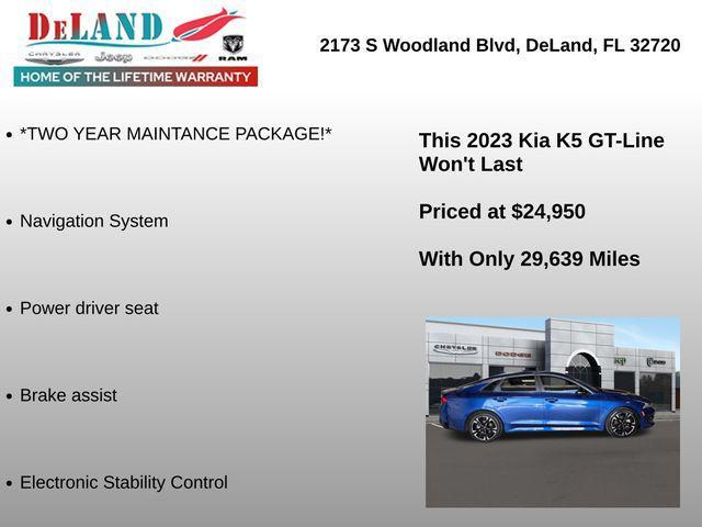 used 2023 Kia K5 car, priced at $24,950
