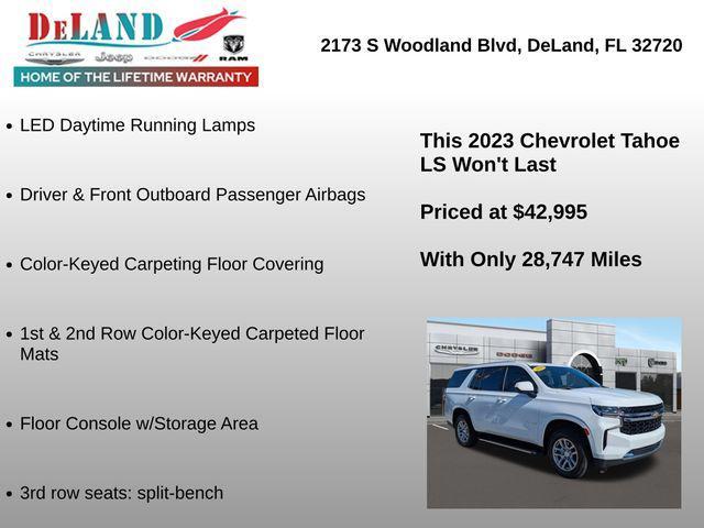 used 2023 Chevrolet Tahoe car, priced at $42,995