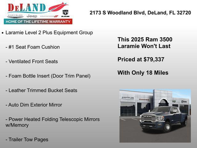 new 2025 Ram 3500 car, priced at $79,337