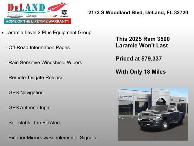 new 2025 Ram 3500 car, priced at $79,337