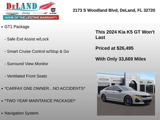 used 2024 Kia K5 car, priced at $26,495