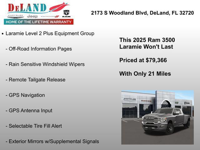 new 2025 Ram 3500 car, priced at $79,366