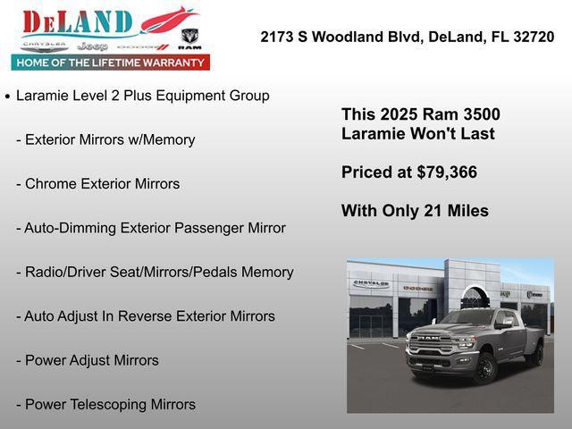 new 2025 Ram 3500 car, priced at $79,366