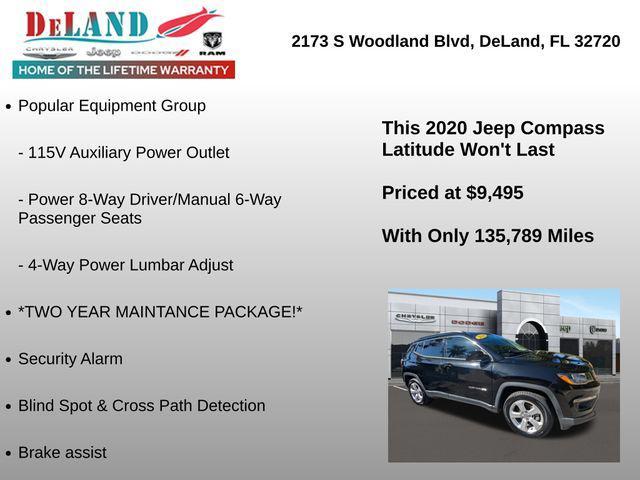 used 2020 Jeep Compass car, priced at $9,495