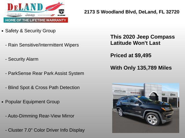 used 2020 Jeep Compass car, priced at $9,495