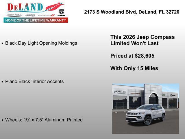 new 2026 Jeep Compass car, priced at $28,605