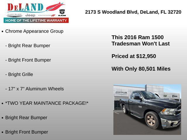 used 2016 Ram 1500 car, priced at $12,950
