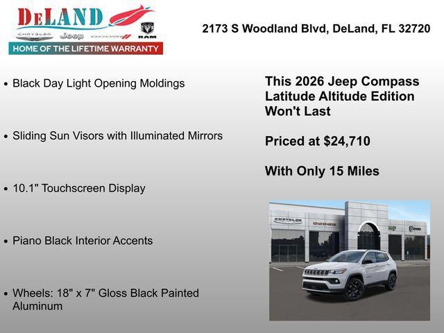 new 2026 Jeep Compass car, priced at $24,710