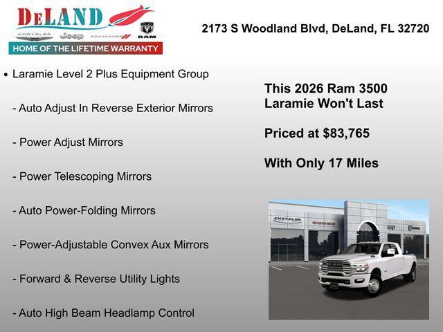 new 2026 Ram 3500 car, priced at $83,765