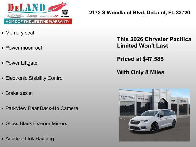 new 2026 Chrysler Pacifica car, priced at $46,585