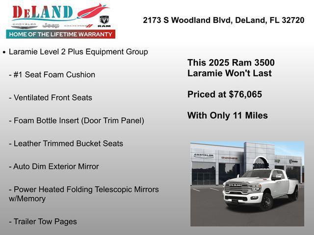 new 2025 Ram 3500 car, priced at $76,065