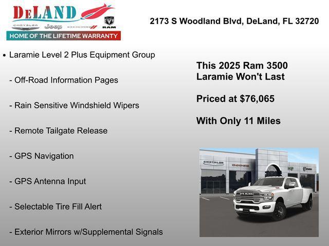 new 2025 Ram 3500 car, priced at $76,065