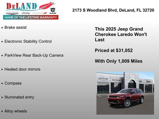 new 2025 Jeep Grand Cherokee car, priced at $31,052