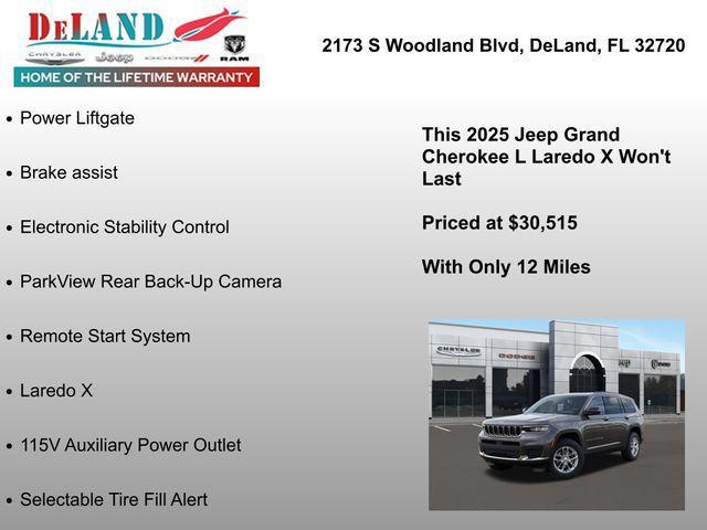new 2025 Jeep Grand Cherokee L car, priced at $30,515