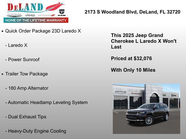 new 2025 Jeep Grand Cherokee L car, priced at $32,076
