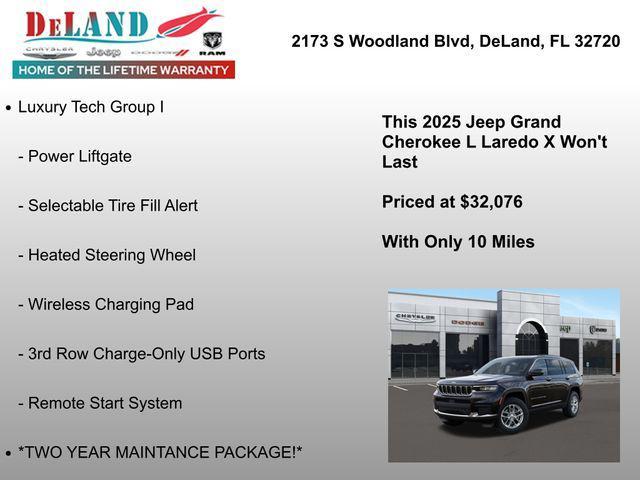 new 2025 Jeep Grand Cherokee L car, priced at $32,076