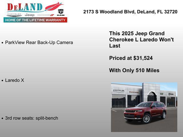 new 2025 Jeep Grand Cherokee L car, priced at $31,524