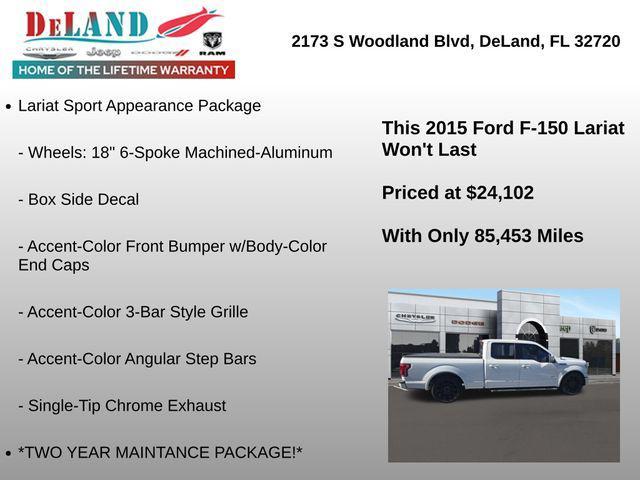 used 2015 Ford F-150 car, priced at $24,102