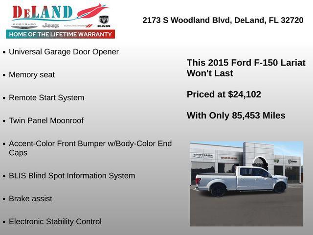 used 2015 Ford F-150 car, priced at $24,102