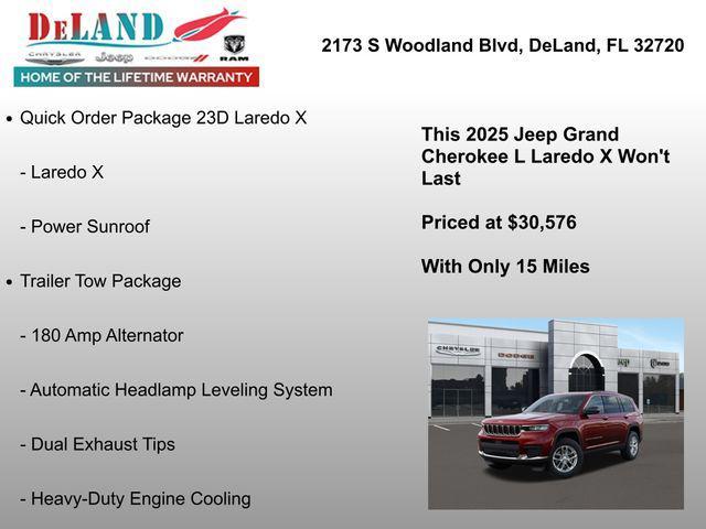 new 2025 Jeep Grand Cherokee L car, priced at $30,576