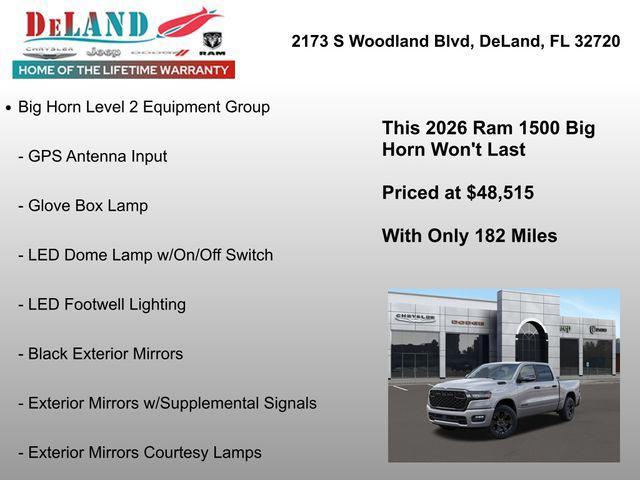 new 2026 Ram 1500 car, priced at $48,515