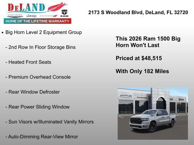 new 2026 Ram 1500 car, priced at $48,515