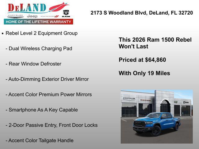 new 2026 Ram 1500 car, priced at $64,860