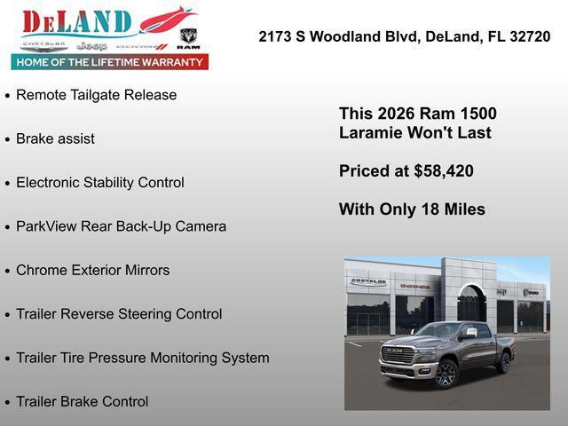 new 2026 Ram 1500 car, priced at $58,420